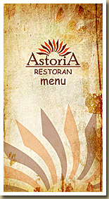 Меню ресторана Астория